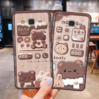 ốp lưng điện thoại Samsung j5 / j7 2015 bộ hình gấu nâu chibi vô cùng đáng yêu