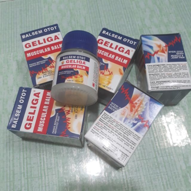 Combo 12 chai dầu Cù là lửa GELIGA MUSCULAR BALM INDONESIA 40 GAM