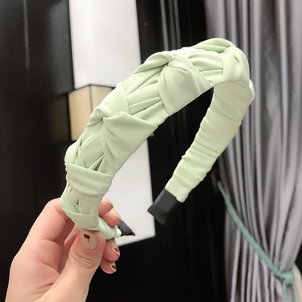 NIUYOU Kẹp Tóc Bản Rộng Màu Trơn Thời Trang Chất Lượng Cao