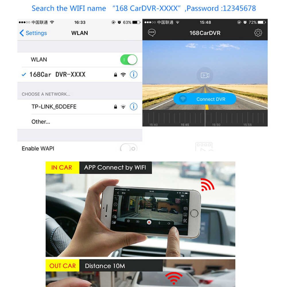 Camera Hành Trình Wifi 1080p Full HD Dành Cho Ô Tô Cao Cấp FC106T | BigBuy360 - bigbuy360.vn