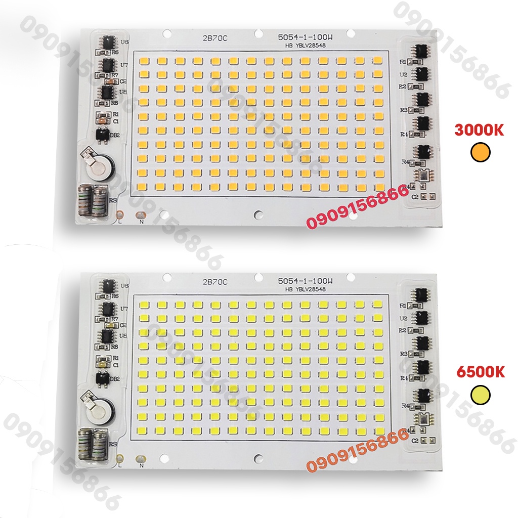 Mắt led pha smd 100w 220v