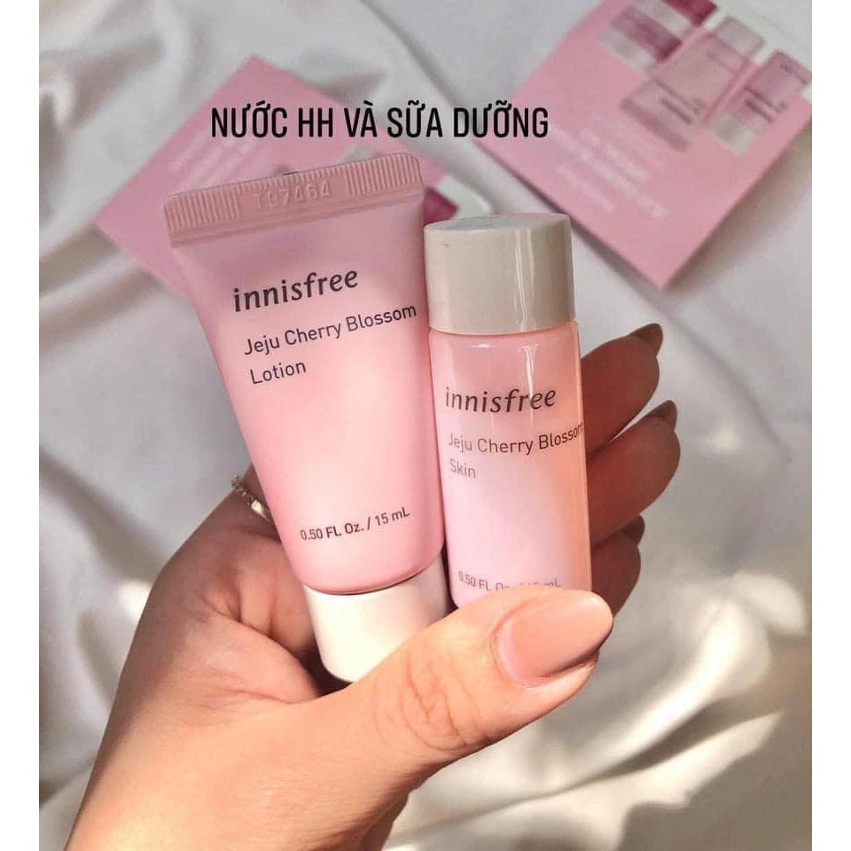 Bộ Dưỡng Trắng Da Hoa Anh Đào innissfree set mini– innisfree JeJu Cherry Blossom Special Kit