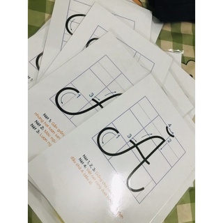 Bộ chữ hoa cỡ nhỏ ép plastic