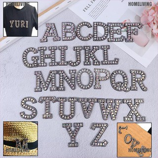 Sticker Ủi Thêu Hình Chữ Cái Từ A-Z Đính Đá