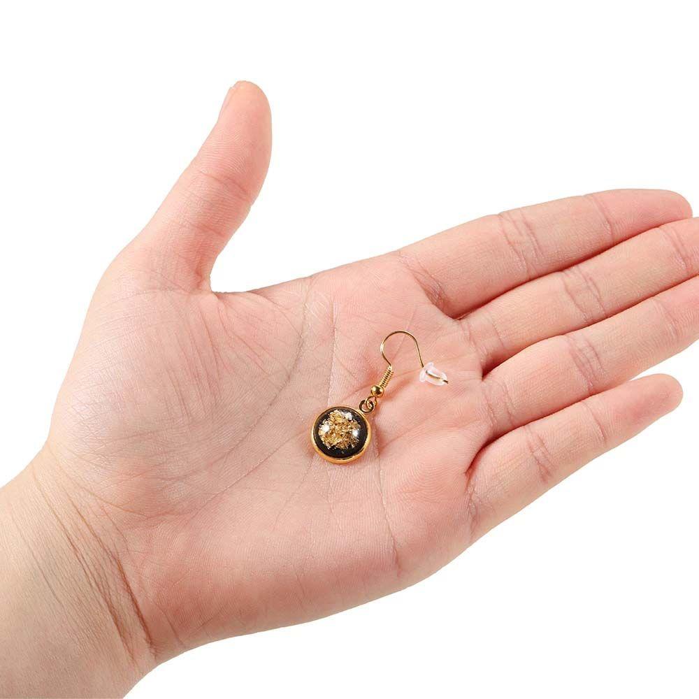 Bộ 50 Khuyên Tai Nhựa Trong Suốt Thay Thế Nhiều Màu Sắc Bảo Vệ Tai Cho Nữ