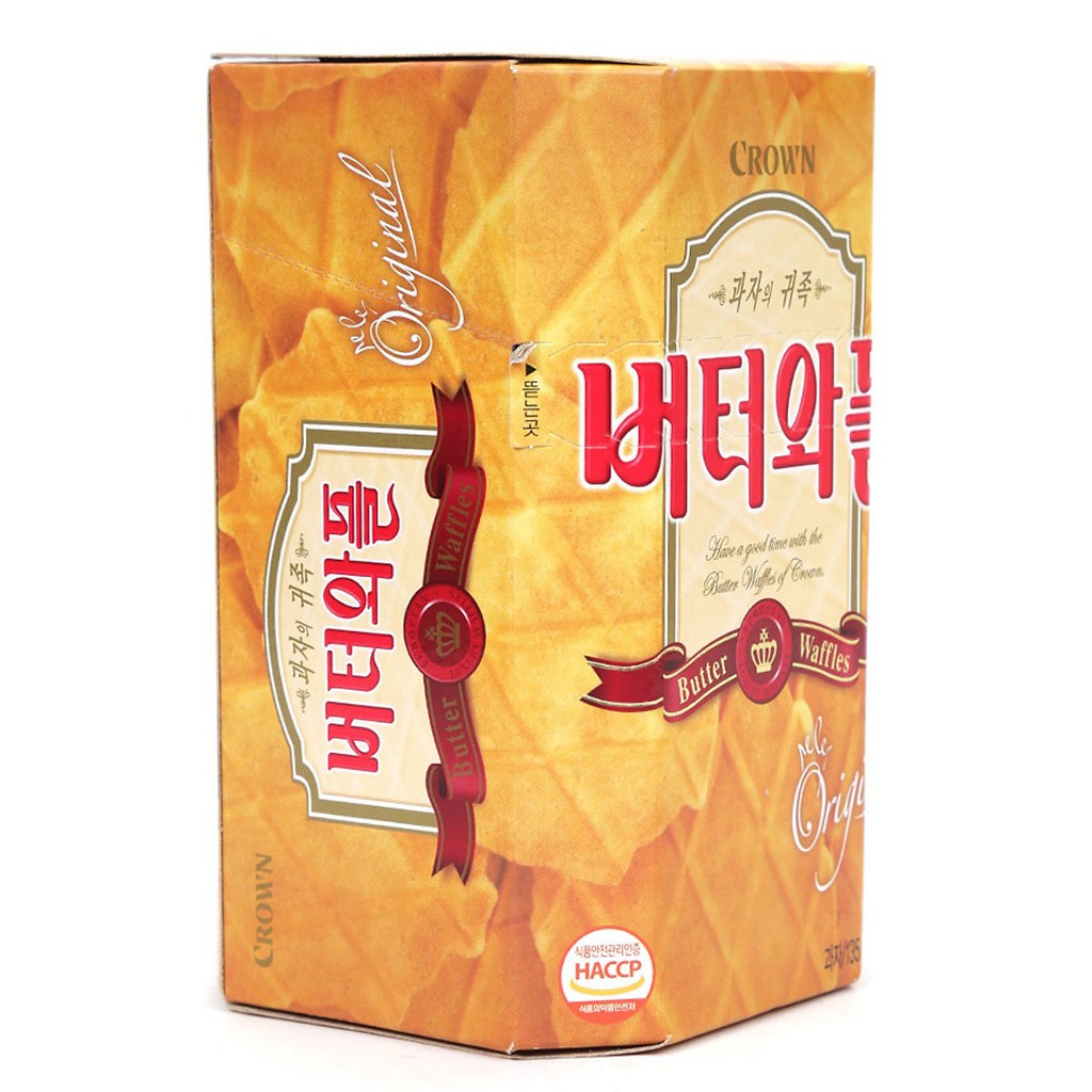 Bánh Xốp Butter Waffles Crown 135 Gram