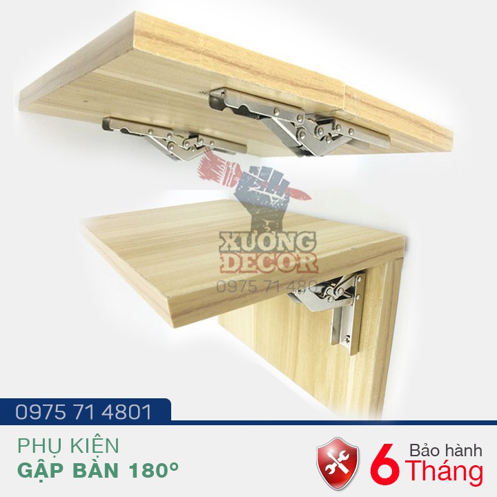 Phụ kiện bản lề bàn gập đơn mở 180 độ thủy lực- Bộ 2 chiếc | BigBuy360 - bigbuy360.vn