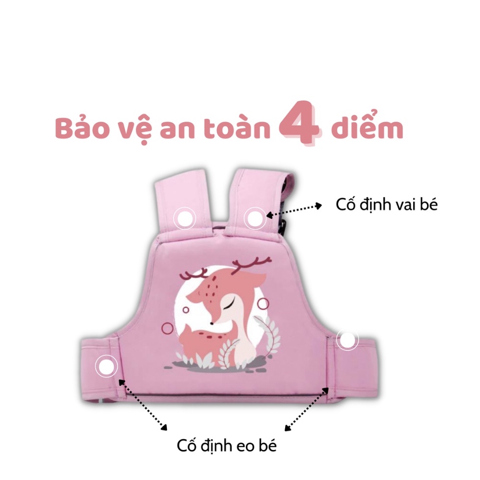 Đai đi xe máy an toàn cho bé