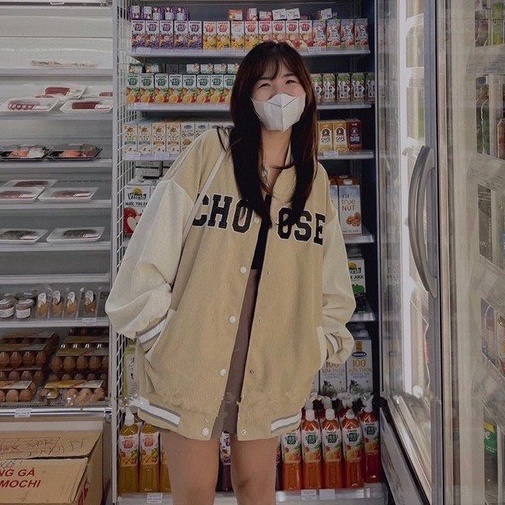 Áo Bomber Nhung Gân CHOOSE form rộng ulzzang áo khoác Nhung nam nữ cực đẹp Guvia Unisex