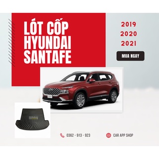 Lót cốp nhựa dẻo xe hyundai santafe 2019 2020 2021 không mùi hàng loại 1