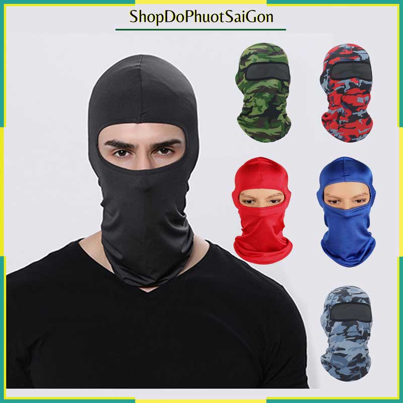 Khăn trùm đầu ninja phượt chống nắng loại 1, Vải cao cấp, thoáng mát, co dãn 4 chiều, thấm hút mồ hôi nhanh