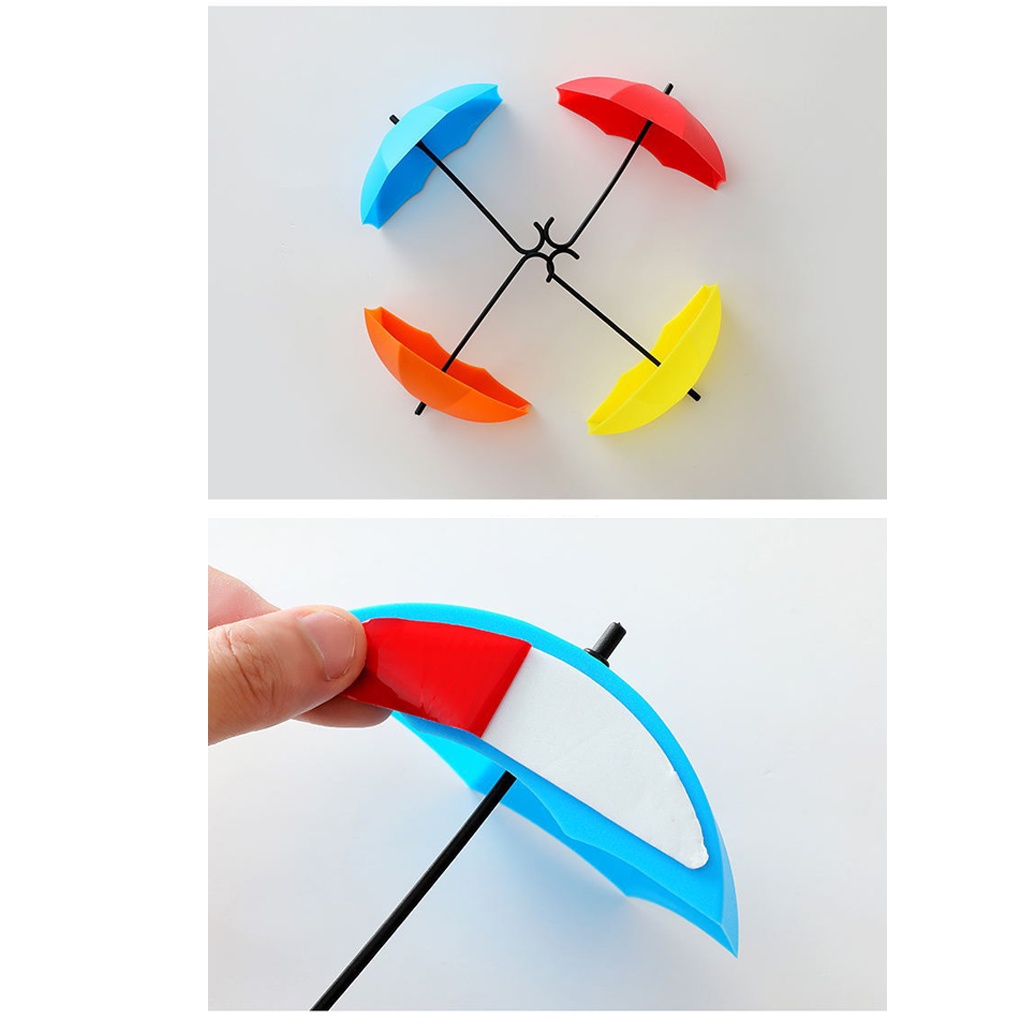 Móc treo dán kính, Treo Đựng Đồ Hình Ô Nhỏ Dễ Thương Nhiều Màu Sắc BABO, móc dính tường