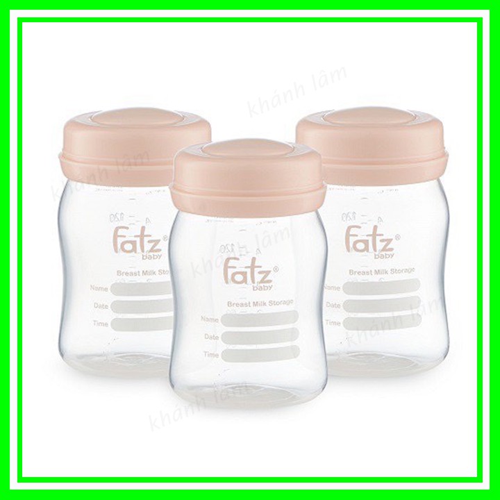 Bộ 3 bình trữ sữa cổ rộng Fatz Baby FB0120 150ml