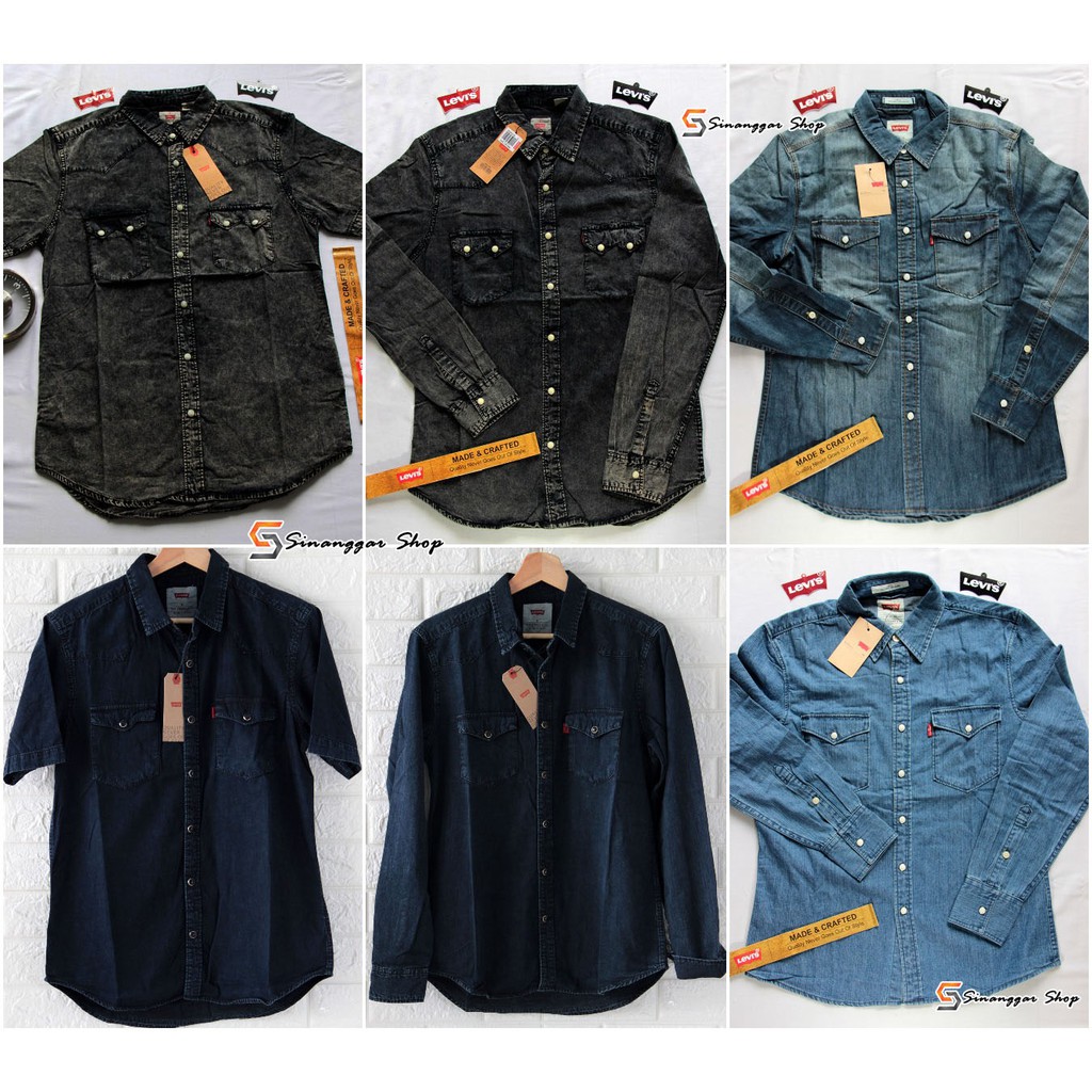 Levis Áo Sơ Mi Jean Thời Trang Cá Tính Trẻ Trung