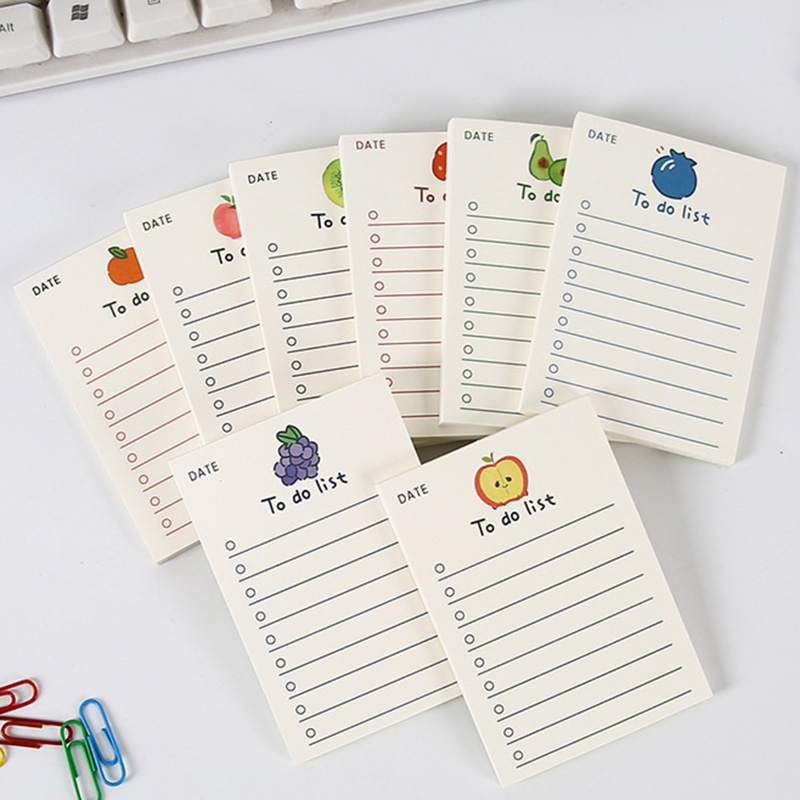 Set 50 Tờ Giấy Note Ghi Chú Chesk List To Do List Tiện Lợi