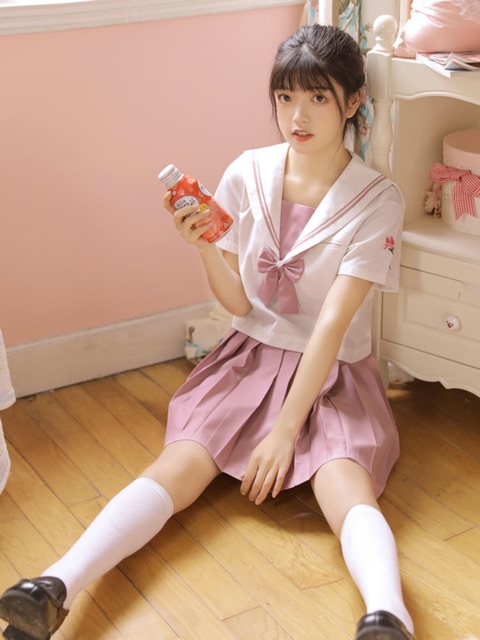 YAS0725-Đồng phục học sinh thêu hoa mộc lan