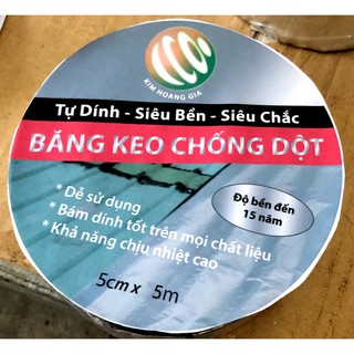 5cm x 5m BĂNG KEO CHỐNG DỘT MÁI TÔN ĐA NĂNG- SIÊU BỀN-SIÊU DÍNH-GIẢI PHÁP CHỐNG DỘT CHO NGÔI NHÀ CỦA BẠN(5cm x 5m)
