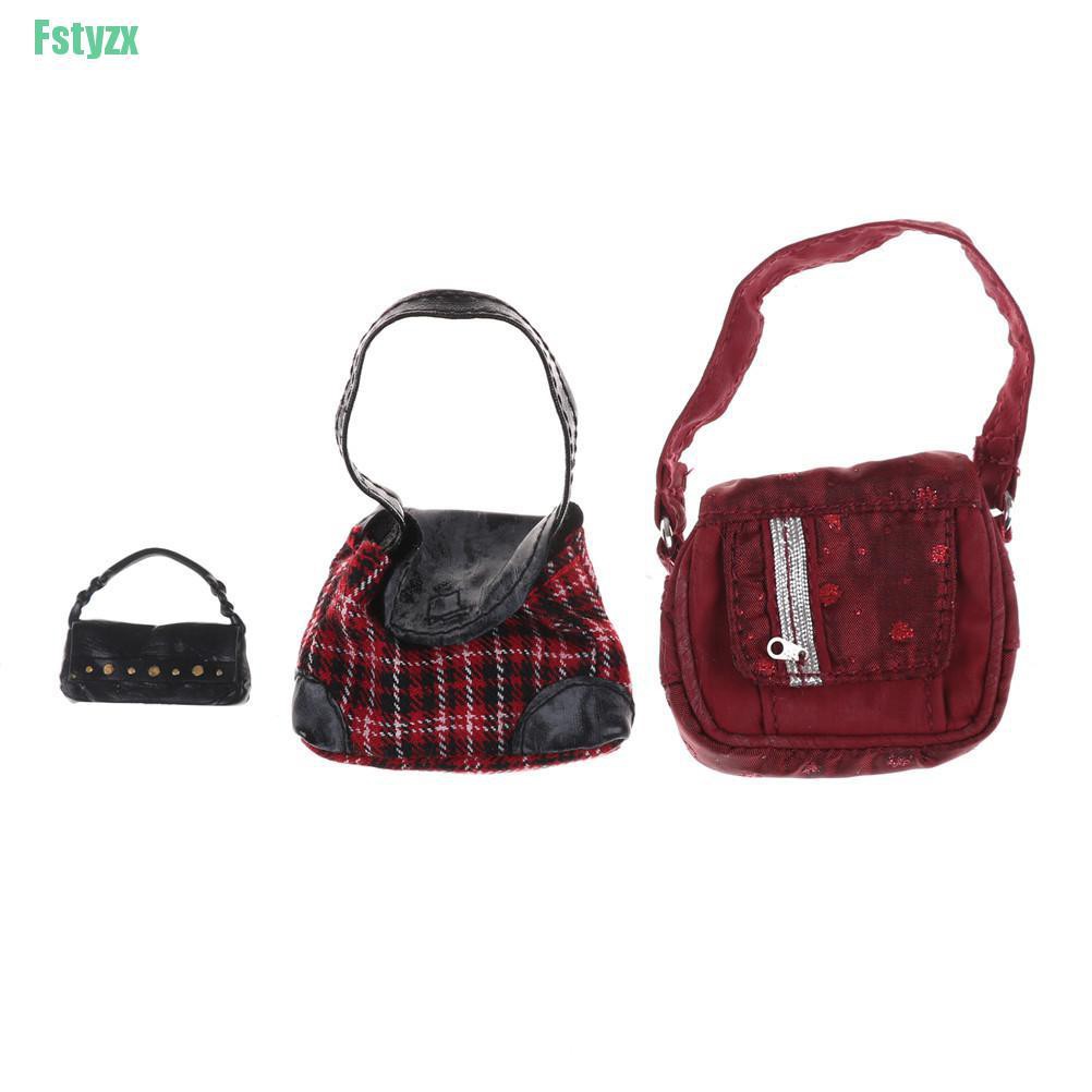 fstyzx 1PCS Fashion Styles Colorized Fashion Morden Doll Bags Accessories Toy