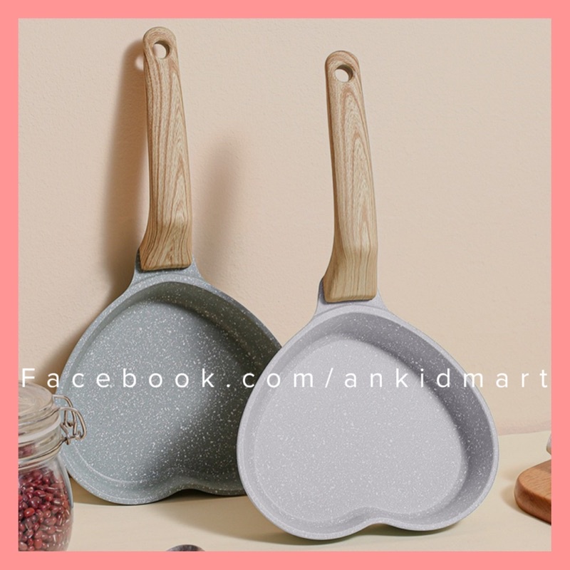 Chảo mini hình trái tim bằng đá cao cấp