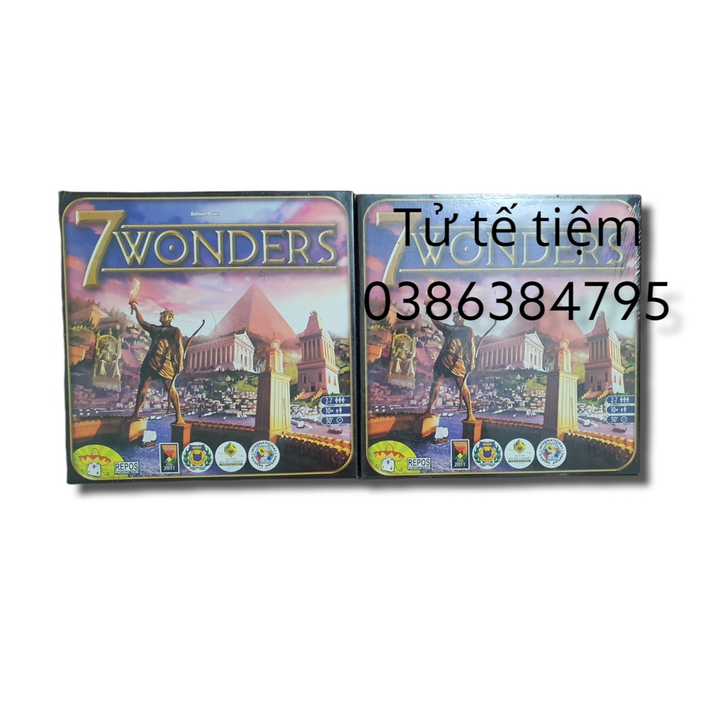 Trò chơi Boardgame 7 Kỳ Quan Thế Giới - 7 Wonders (bản Eng)