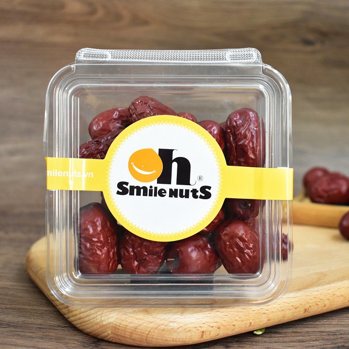 Táo Đỏ Khô Tân Cương Smile Nuts hộp 110g - Nhập khẩu Tân Cương - Hàng khô tự nhiên vị ngọt thanh dễ ăn