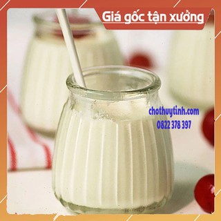COMBO 12 Hũ thủy tinh yaourt sọc 100ml