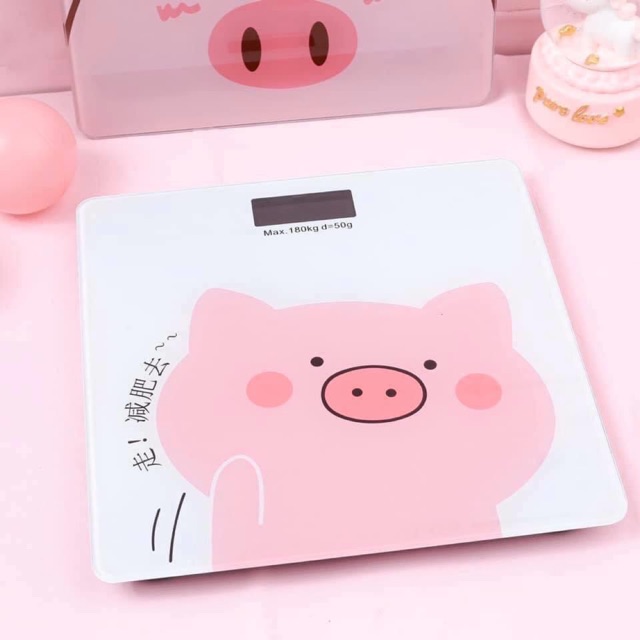 Cân điện tử heo hồng