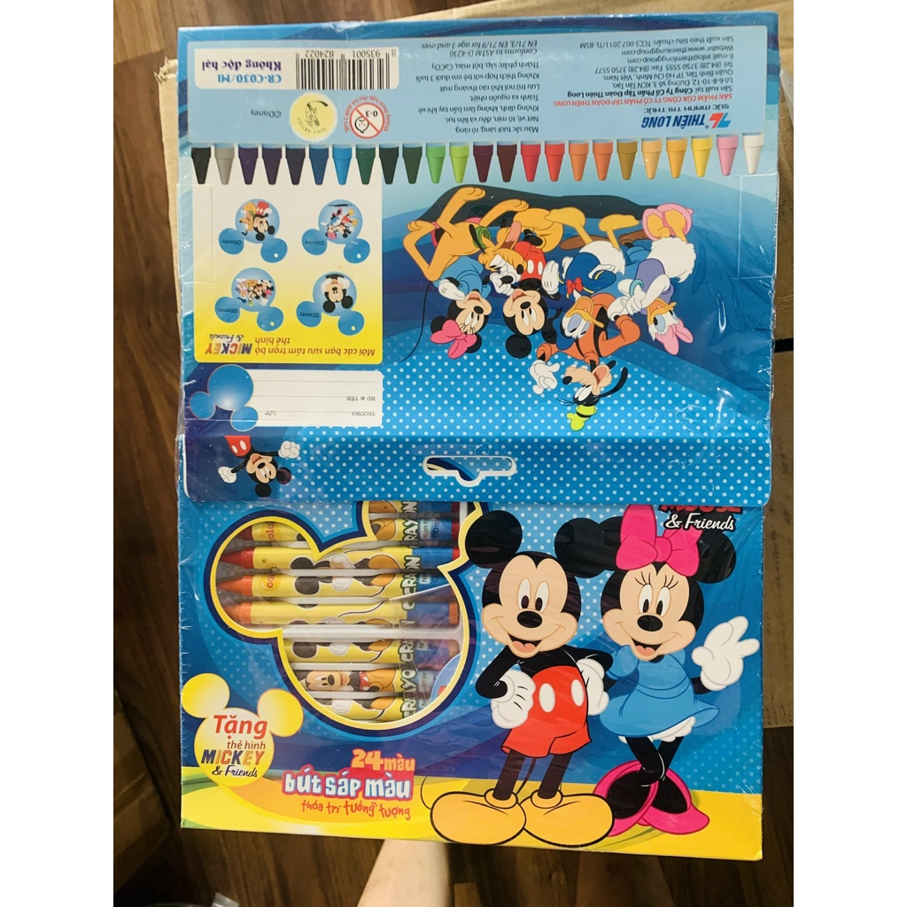 Bút Sáp Màu Mickey Thiên Long CR-C030/MI (24 Màu)