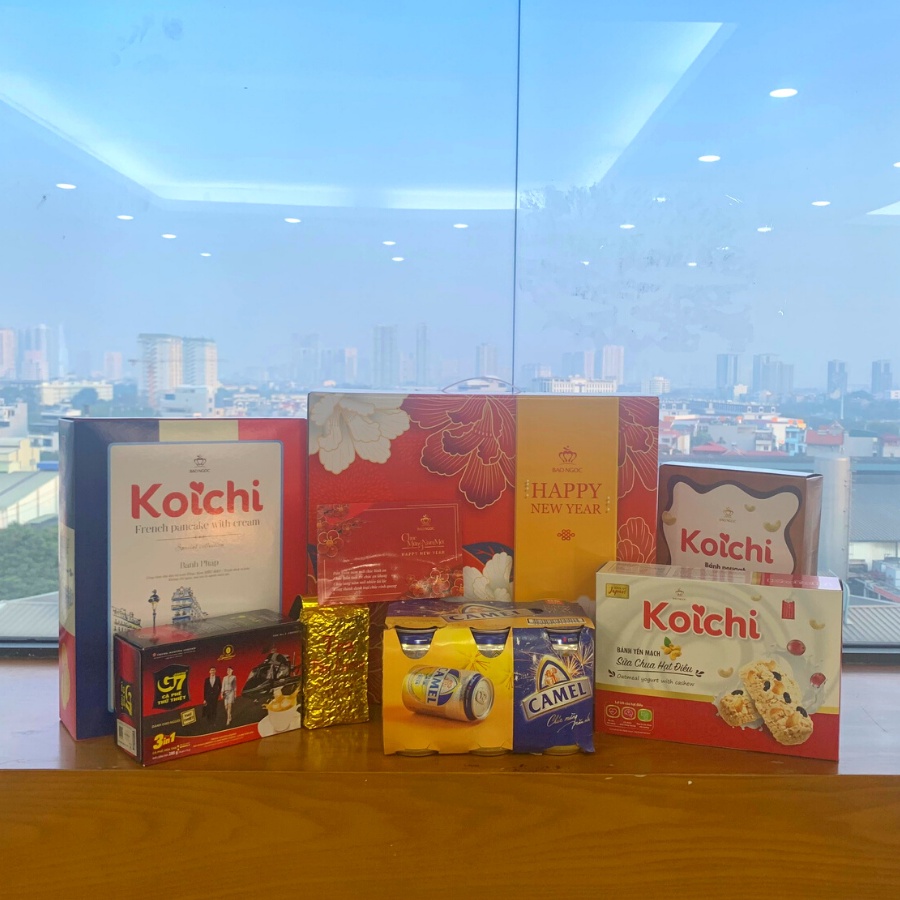 Set quà Tết Bảo Ngọc - "Xuân Hạnh Phúc" - Quà biếu, quà tặng  cao cấp, sang trọng - Hộp thiết kế tinh tế, đẹp mắt | BigBuy360 - bigbuy360.vn