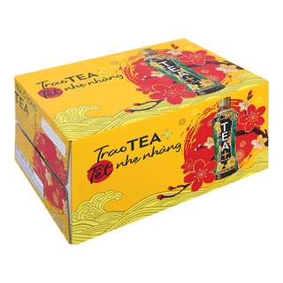Thùng 24 chai trà ô long Tea Plus 455ml