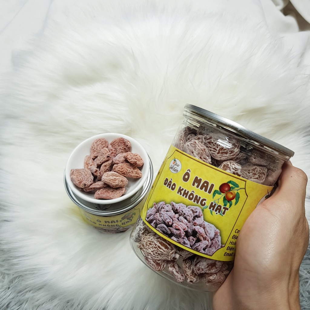 Ô mai Đào Bao Tử không hạt vị Chua Ngọt đặc biệt Hộp 200gr, 400gr