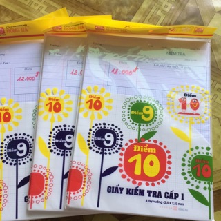 Giấy kiểm tra 4 ô ly vuông