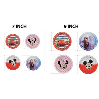 Dĩa giấy nhiều hình Disney 9"- 20 cái/lốc