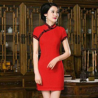 Áo sườn xám kiểu tàu cho cô nàng phong cách người hoa . Mặc vào rất tôn dáng phom chuẩn đẹp cho cô nàng gợi cảm sang nè.