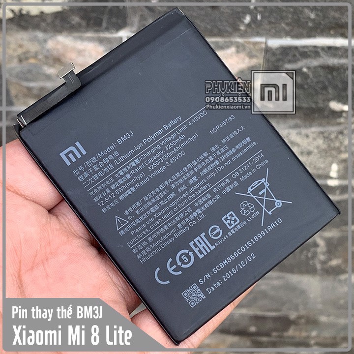 Pin thay thế cho Xiaomi Mi 8 Lite (BM3J) 2910/3010 mAh zin bảo hành 6 tháng