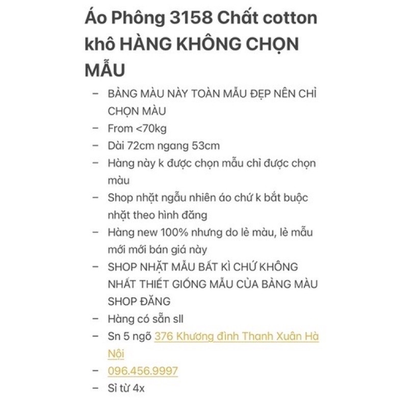 XẢ KHO Áo thun dài tay 3158
