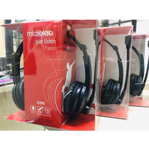 [Hỏa tốc - HN]TAI NGHE MICROLAB K290 (CHỤP ĐẦU CÓ MIC)