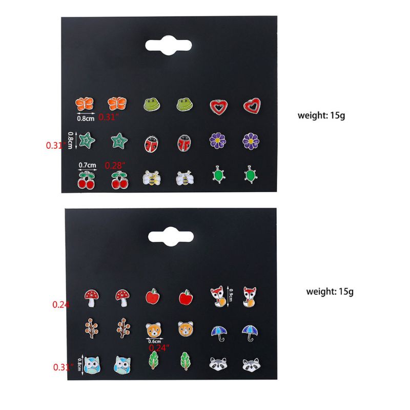 Set 30 Đôi Bông Tai Nhiều Kiểu Dáng Thời Trang Cho Nữ