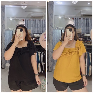 ÁO BÈO MẶC 2 KIỂU BIGSIZE LINH MÓM BIGSIZE