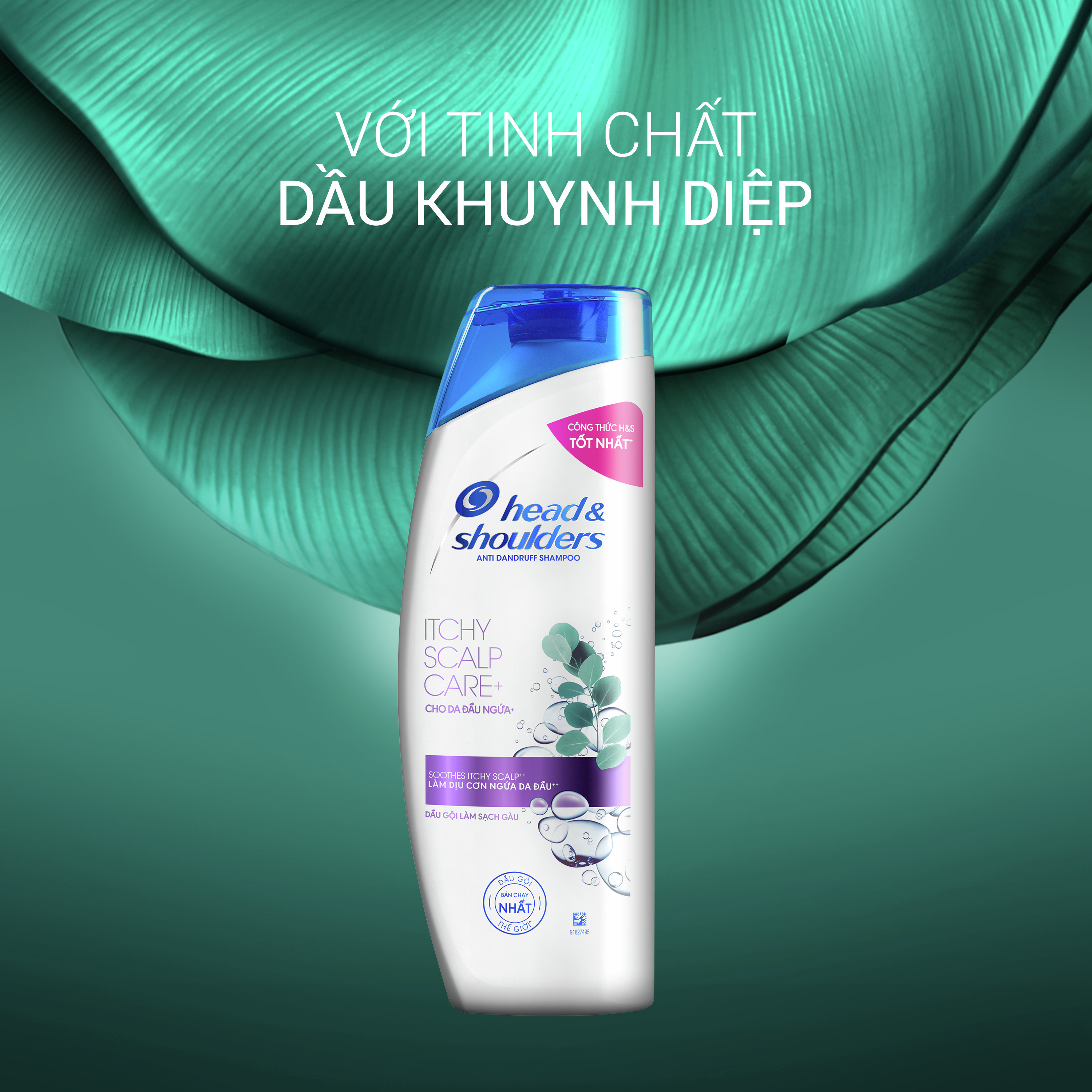 Combo 2 Dầu Gội HEAD &amp; SHOULDERS Chai 1200ML Cho Da Đầu Ngứa