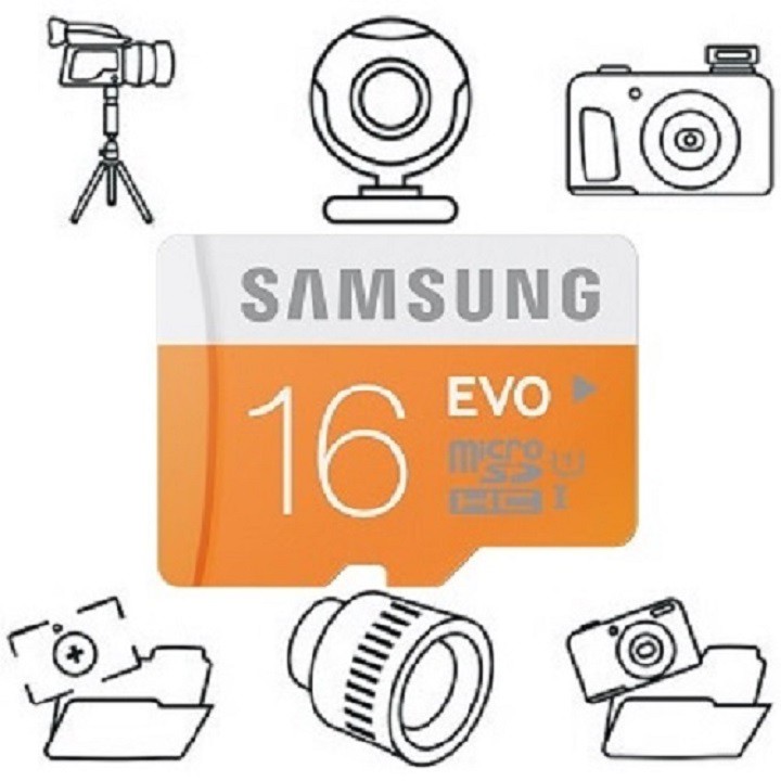 Thẻ nhớ Samsung 16GB – CHÍNH HÃNG – MicroSD Samsung Class10 - Bảo hành 5 năm – Kèm Adapter