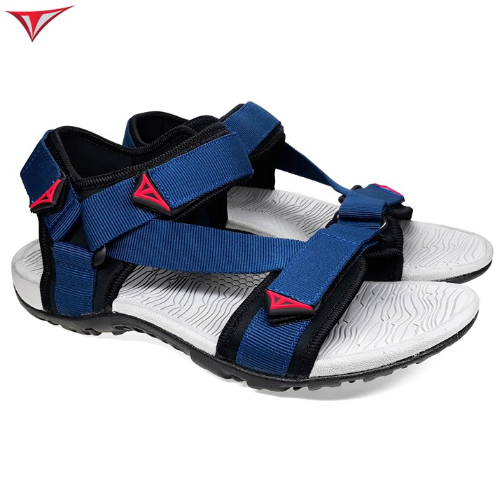 [Fullbox] Giày Sandal Việt Thủy Hai Quai Chéo Nam Nữ Xanh Dương - VT017