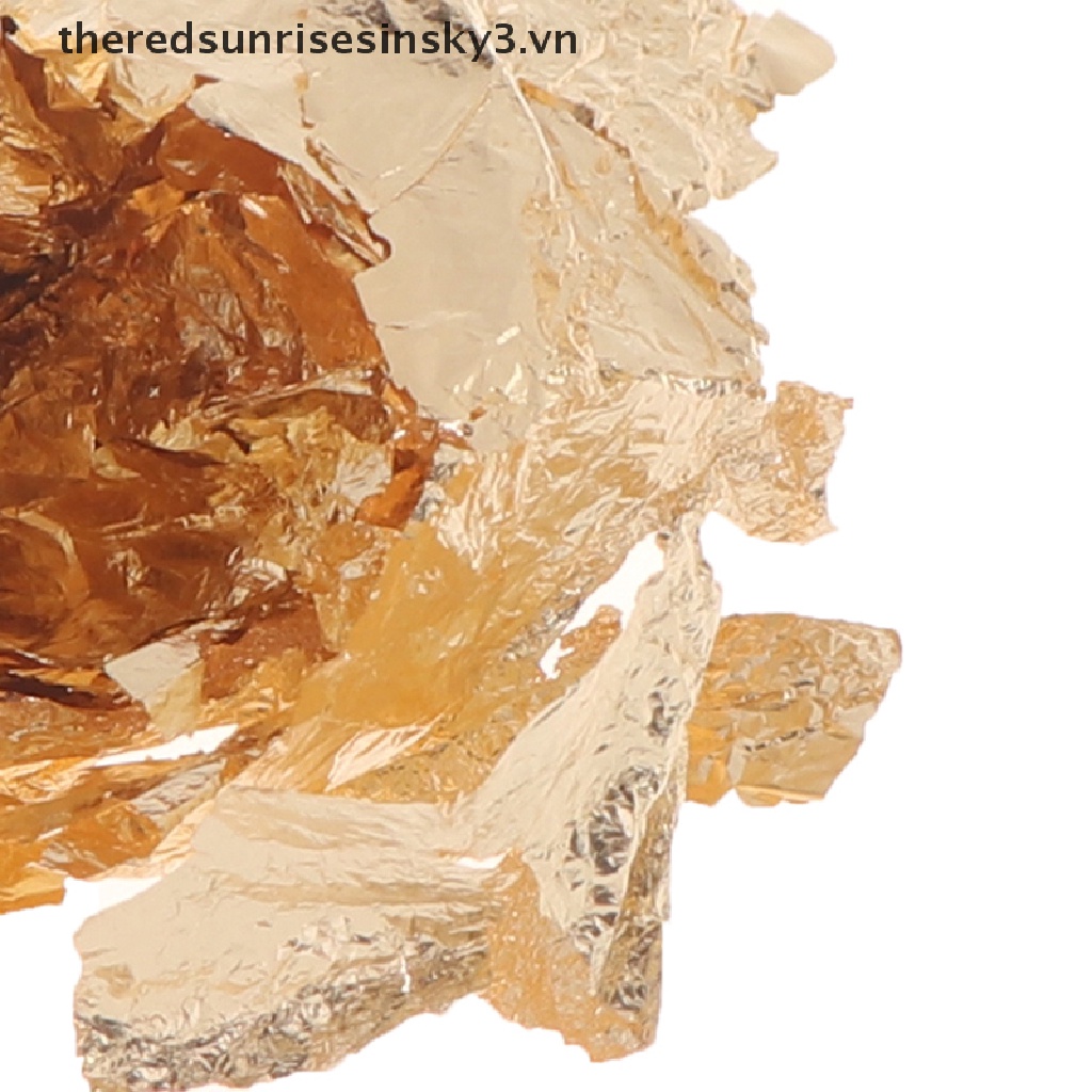 * * Móng Tay Nghệ Thuật Lá Bạc / Vàng Kim Trang Trí Nghệ Thuật Thủ Công DIY