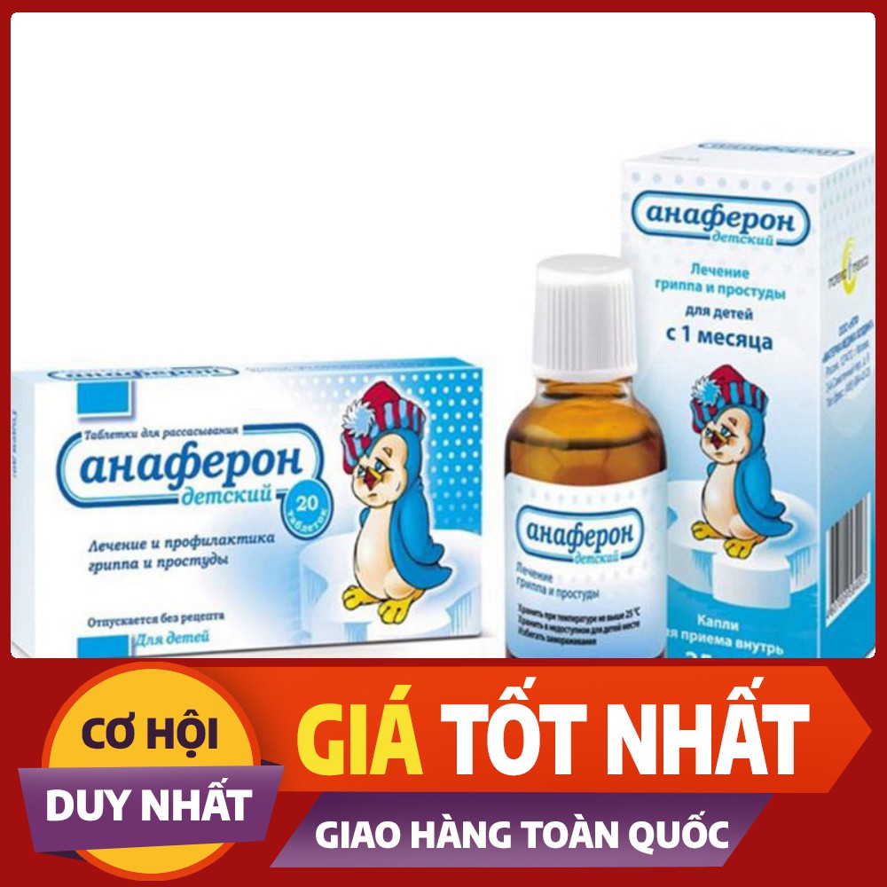 Tăng đề kháng Anaferon Nga cho bé