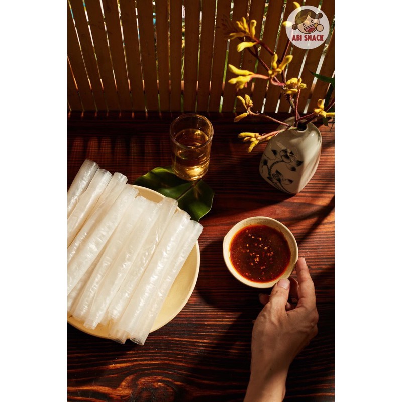 Bánh tráng sa tế cay ABI - Hàng chính hãng ABI SNACK