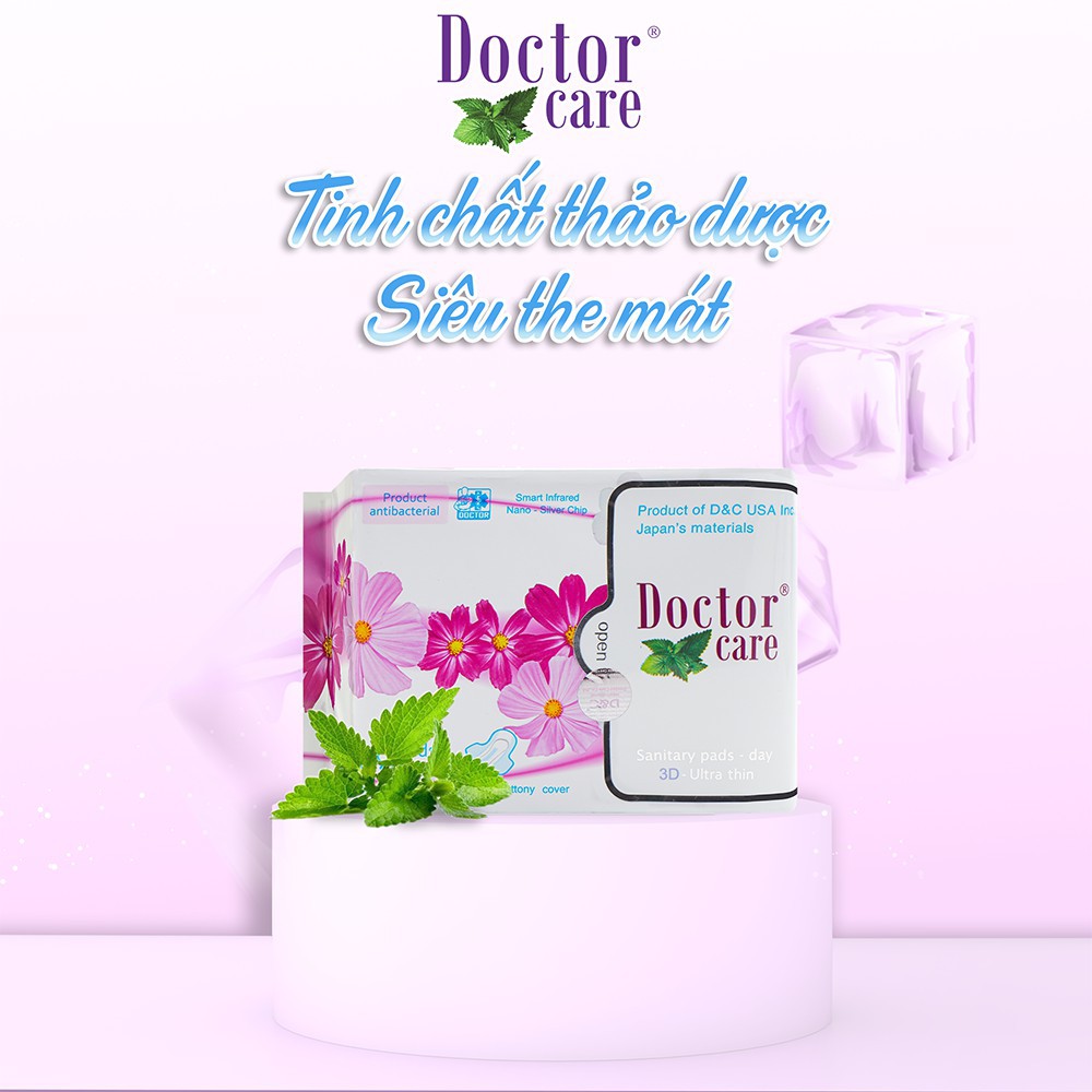 Bộ 2 gói băng vệ sinh thảo dược Doctor Care ban ngày siêu thấm hút 24cm Decano Store