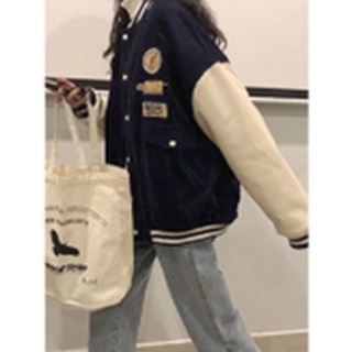 ÁO bomber nhung phối tay thêu LOGO(XẢ HÀNG)