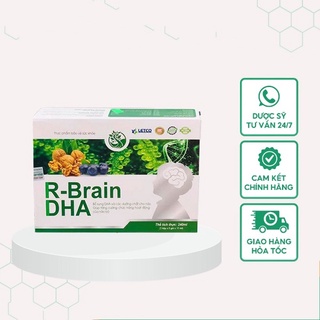 R-BRAIN DHA, bổ não trẻ em  bổ sung DHA kèm vitamin cho bé (hộp 24 gói x 10ml)