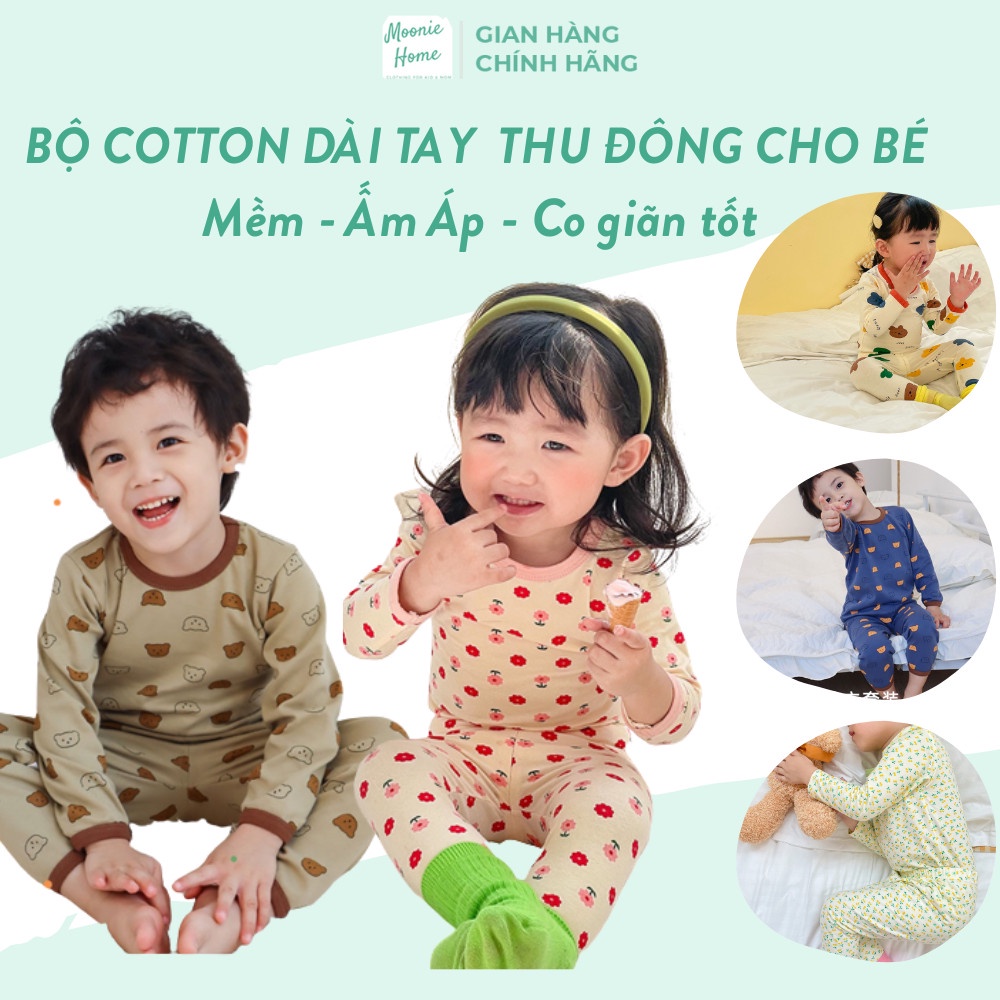[Ảnh Thật] Bộ Dài Tay Thu Đông Cho Bé Trai/Gái Chất Cotton Mỏng Mềm Mịn Mã BN - 06 (Hàng Quảng Châu)