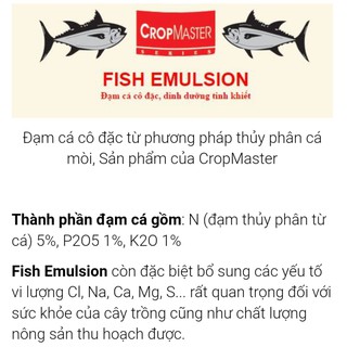 Phân đạm cá cô đặc Mỹ Fish Emulsion 250ml